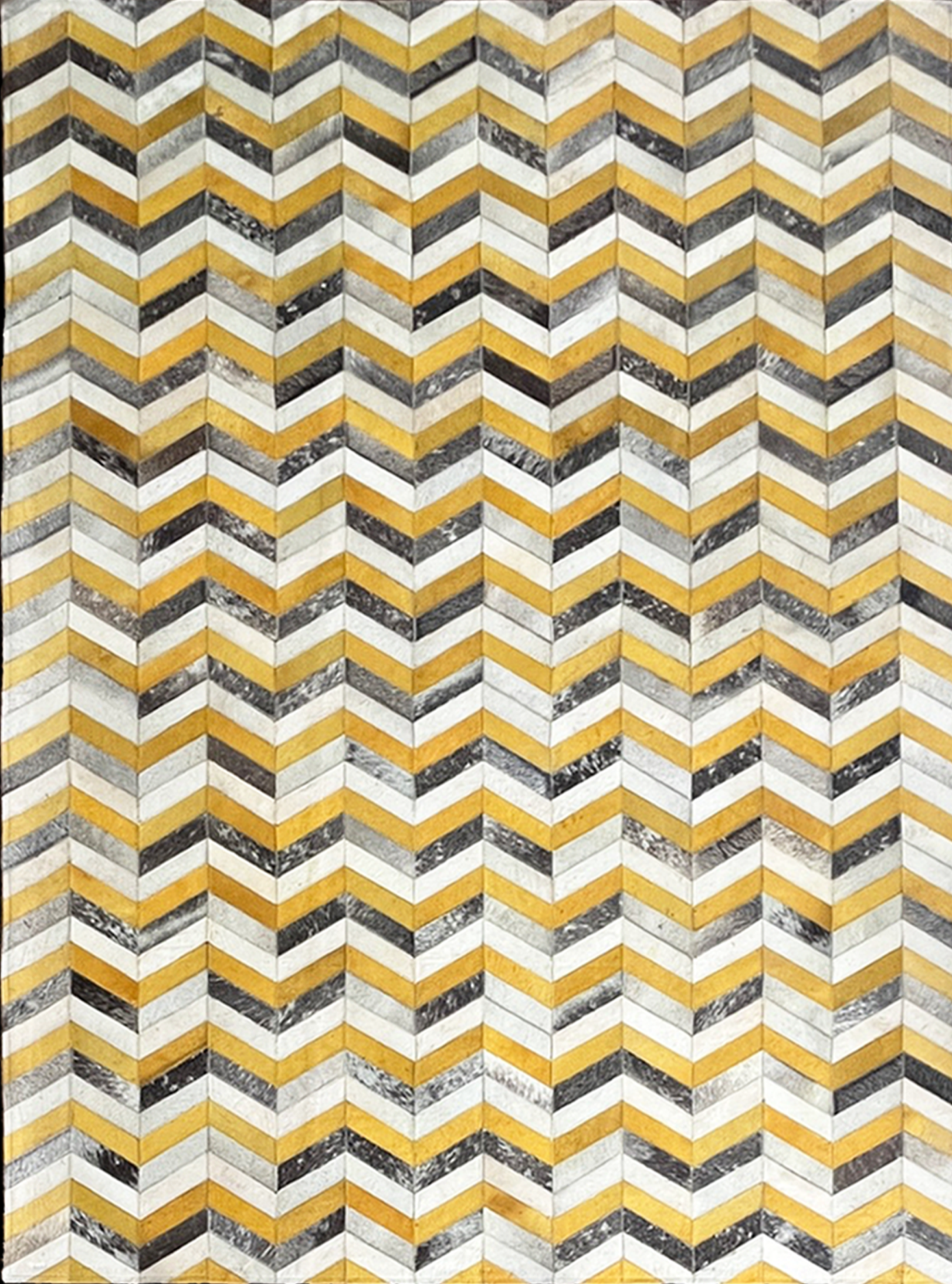 eclectic leather white yellow gray organic handmade rug