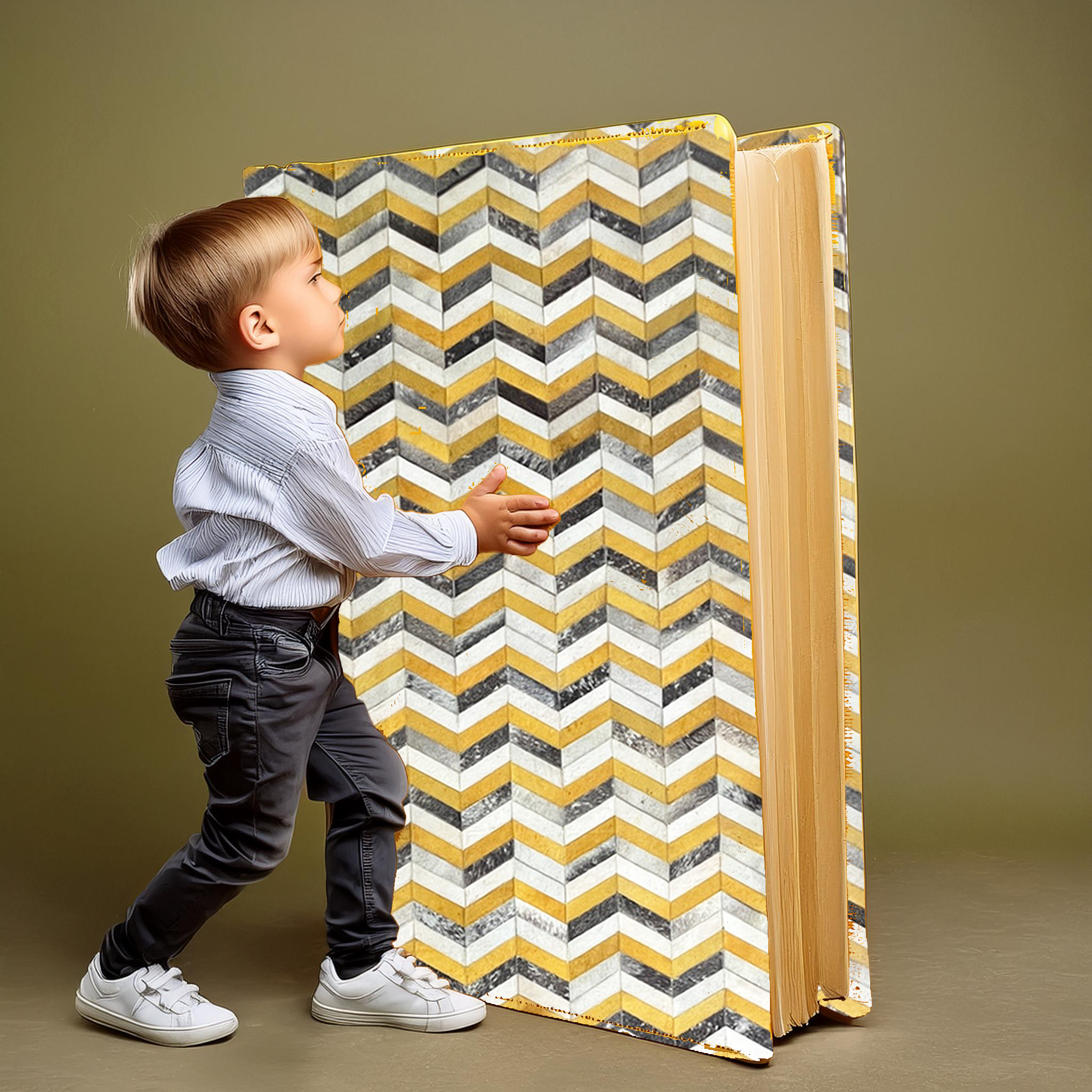 eclectic leather white yellow gray organic handmade rug