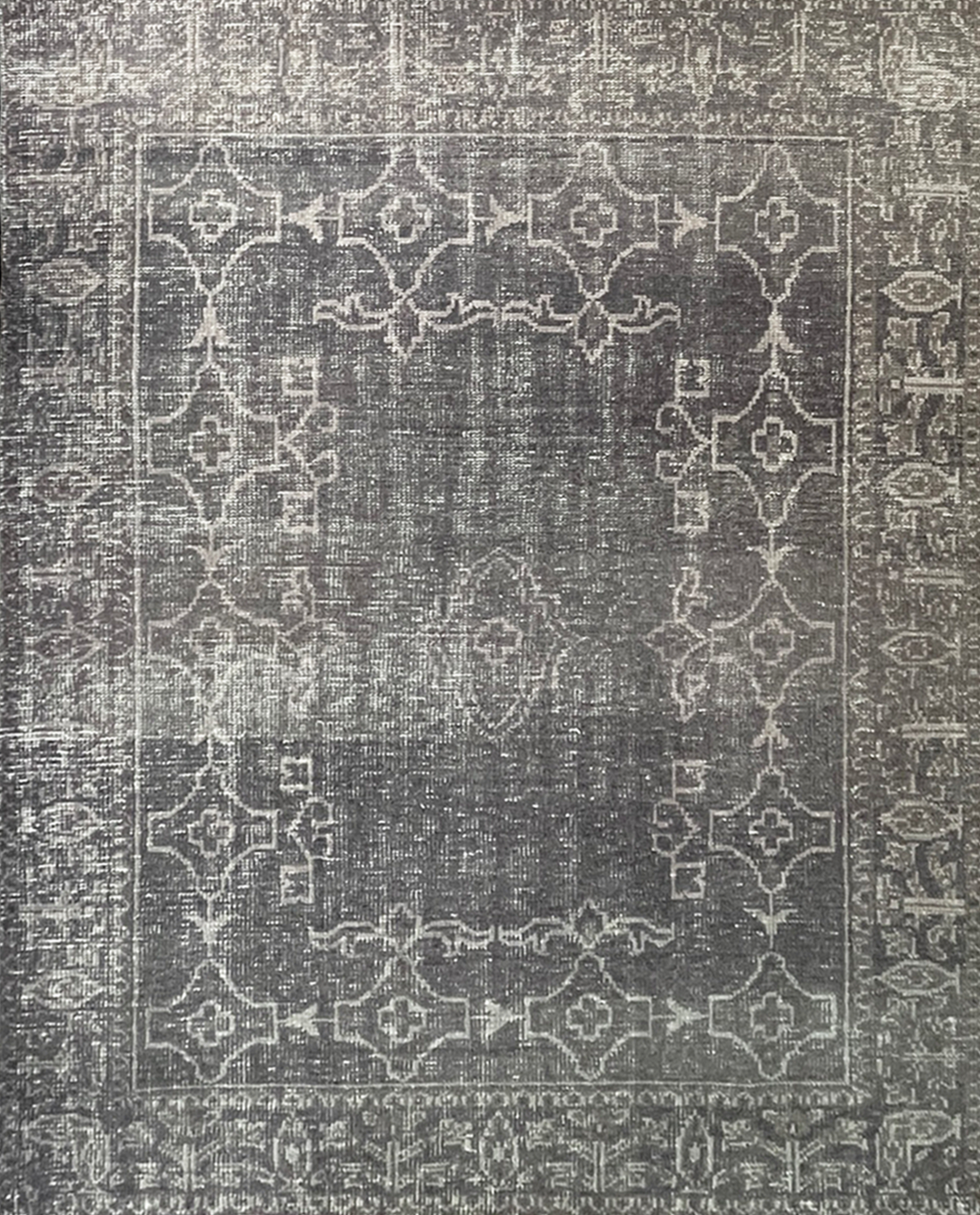 modern wool gray cream organic handmade rug